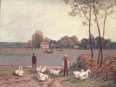 On the Banks of the Loing by Alfred Sisley